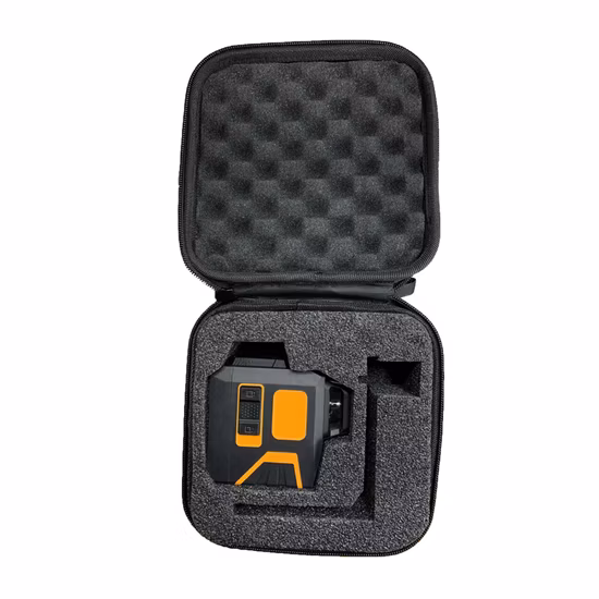 緑色のライト切り替え可能なクロスラインセルフレベリング 2X 360 垂直/水平ラインレーザーレベル、パルスモード付き、スクエアバッグ、L